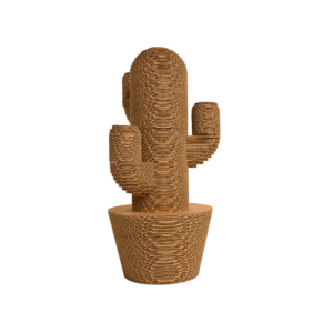 Paper Eco - Zero.100 - Sahara Small - Cactus - Statua in cartone