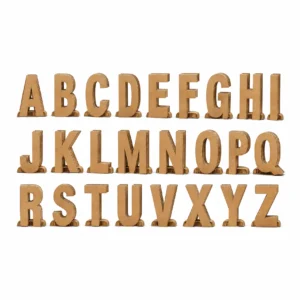 Lettere in cartone autoportanti Alfabeco Desk – Paper Eco