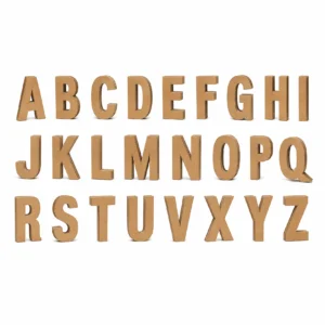 Lettere da parete in cartone Alfabeco Wall – Paper Eco
